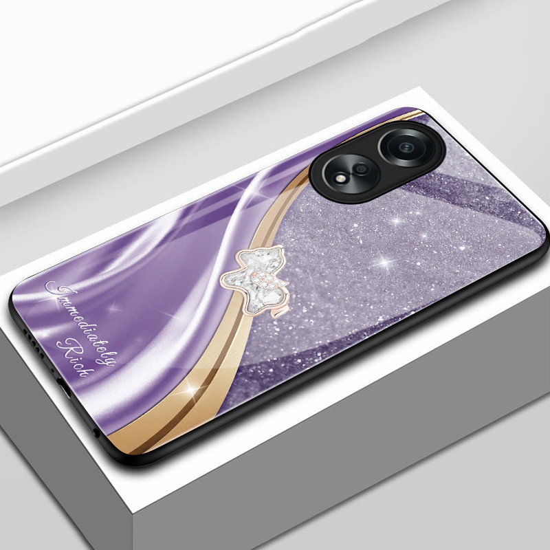เคสสำหรับ OPPO A58 4G A78 4G A78 5G A58X 5G A1X A2X 5G เคสโทรศัพท์ม้าเล็กเปลือกแก้วกันกระแทก