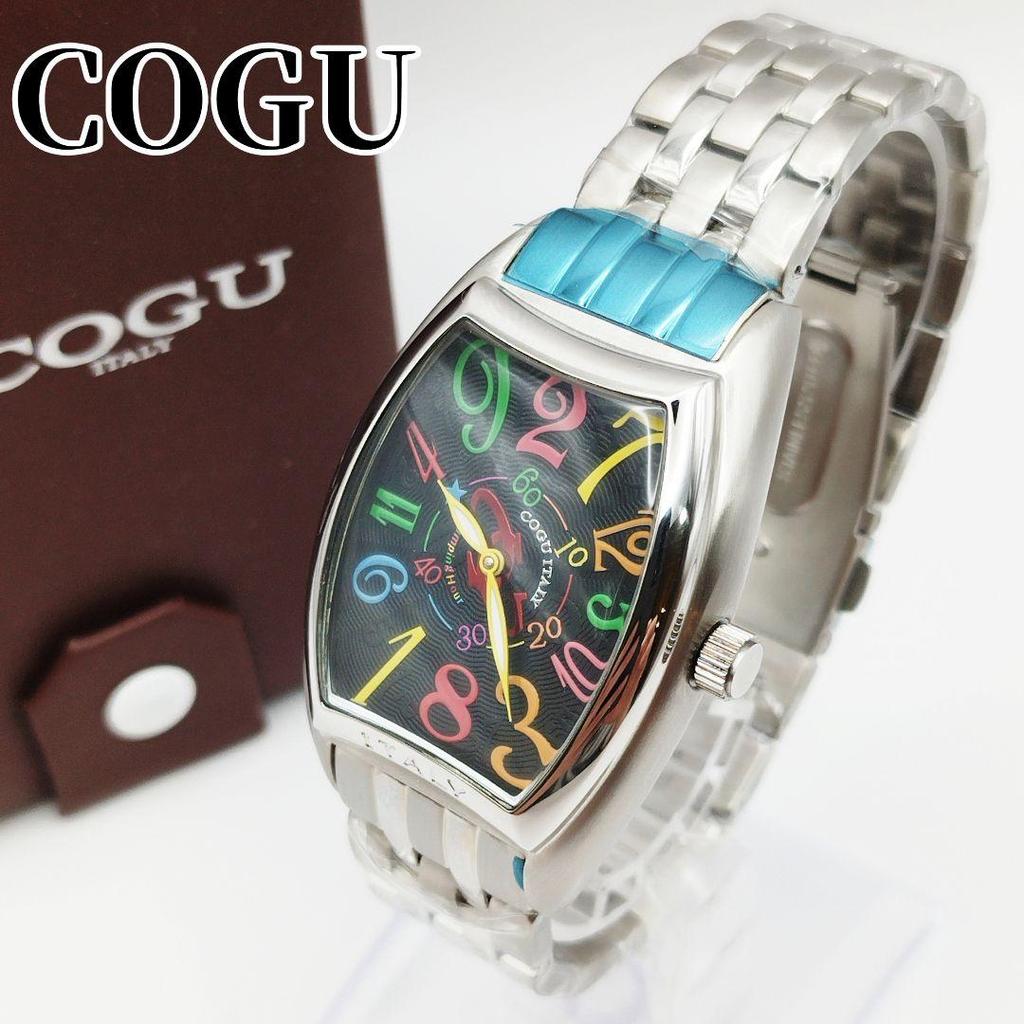 【Direct from Japan】[ใหม่✨️] นาฬิกา COGU Jumping Hour อัตโนมัติ ฝาหลังใส ดีไซน์ Tonneau หลากสี【Japan 