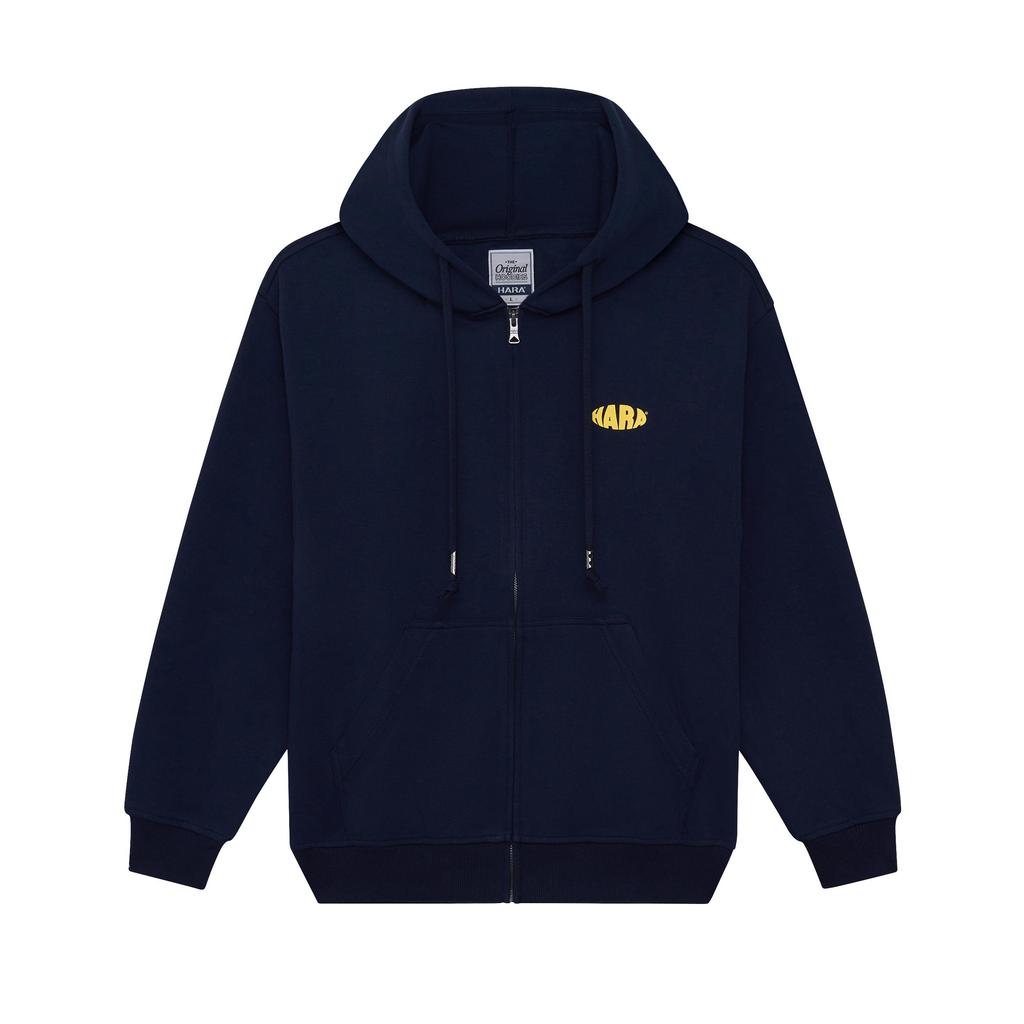 Hara  HMTL-0032-01 เสื้อหนาวหมวกคลาสสิค สีกรม สกรีน Hoodies Classic เสื้อหนาวหมวกคลาสสิค  2026