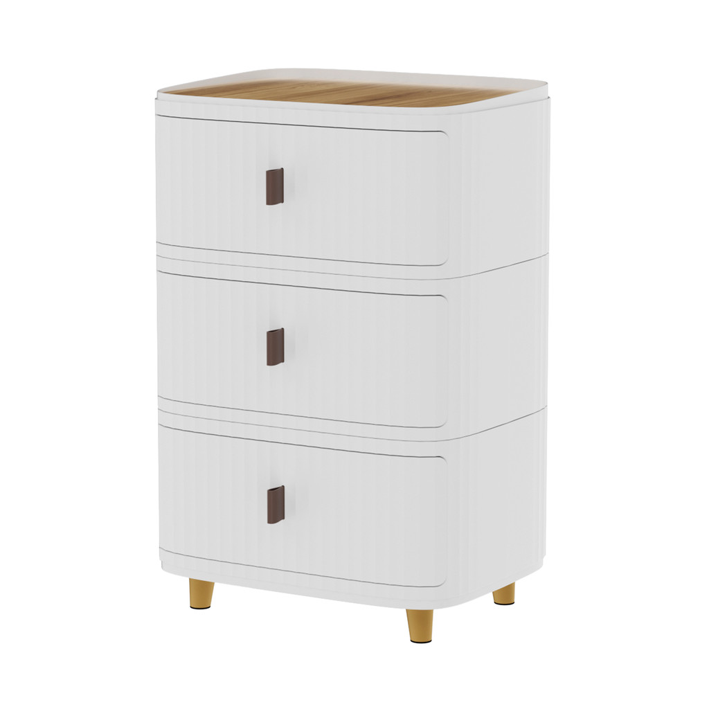 ตู้ลิ้นชักพลาสติก 3 ชั้น KASSA HOME รุ่น 0333 ขนาด 41 x 31.2 x 63 ซม. สีขาว