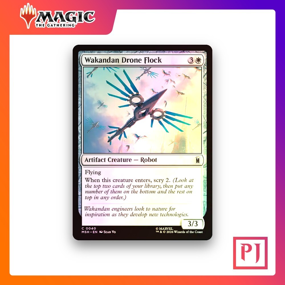 [MTG] Wakandan Drone Flock (#40) [MSH] [WHITE] [COMMON] | Magic the Gathering