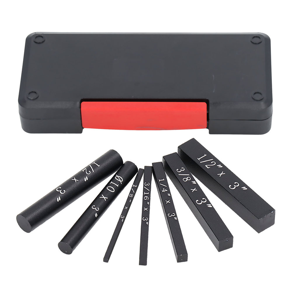 7PCS Setup Blocks Gauge อลูมิเนียมสีดํา Anodized Suface เครื่องมืองานไม้สําหรับการวัด