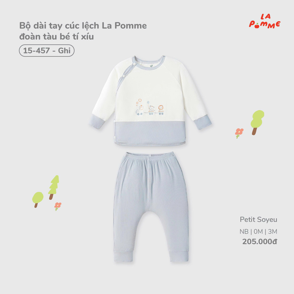 La Pomme ชุดกระดุมแขนยาวรถไฟจิ๋ว 15457 La Pomme Binh Duong
