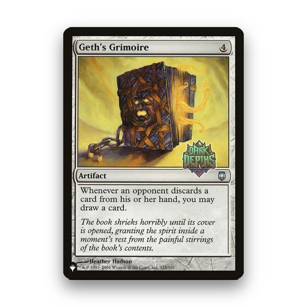 [MTG] Geth's Grimoire (#DST-123) [PLST] [ARTIFACT] [UNCOM] | Magic the Gathering