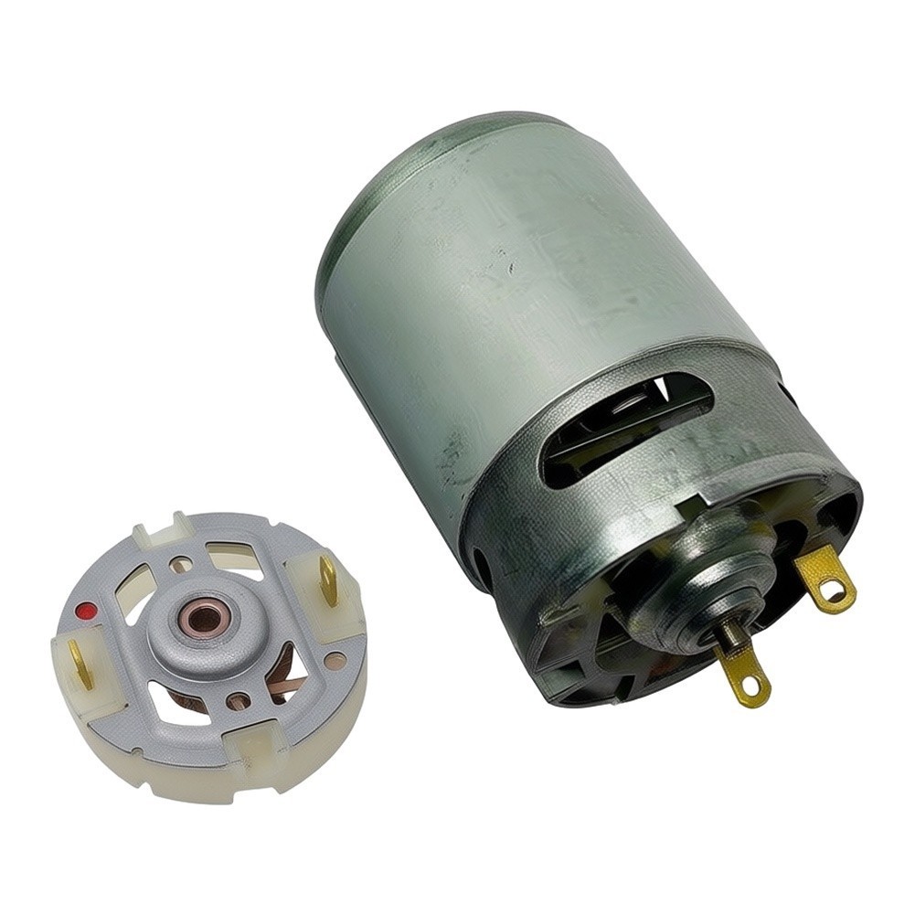 {ใหม่}21V 10 ฟัน DC Motor and Carbon Brush Holder Set For Motor Repair RS550