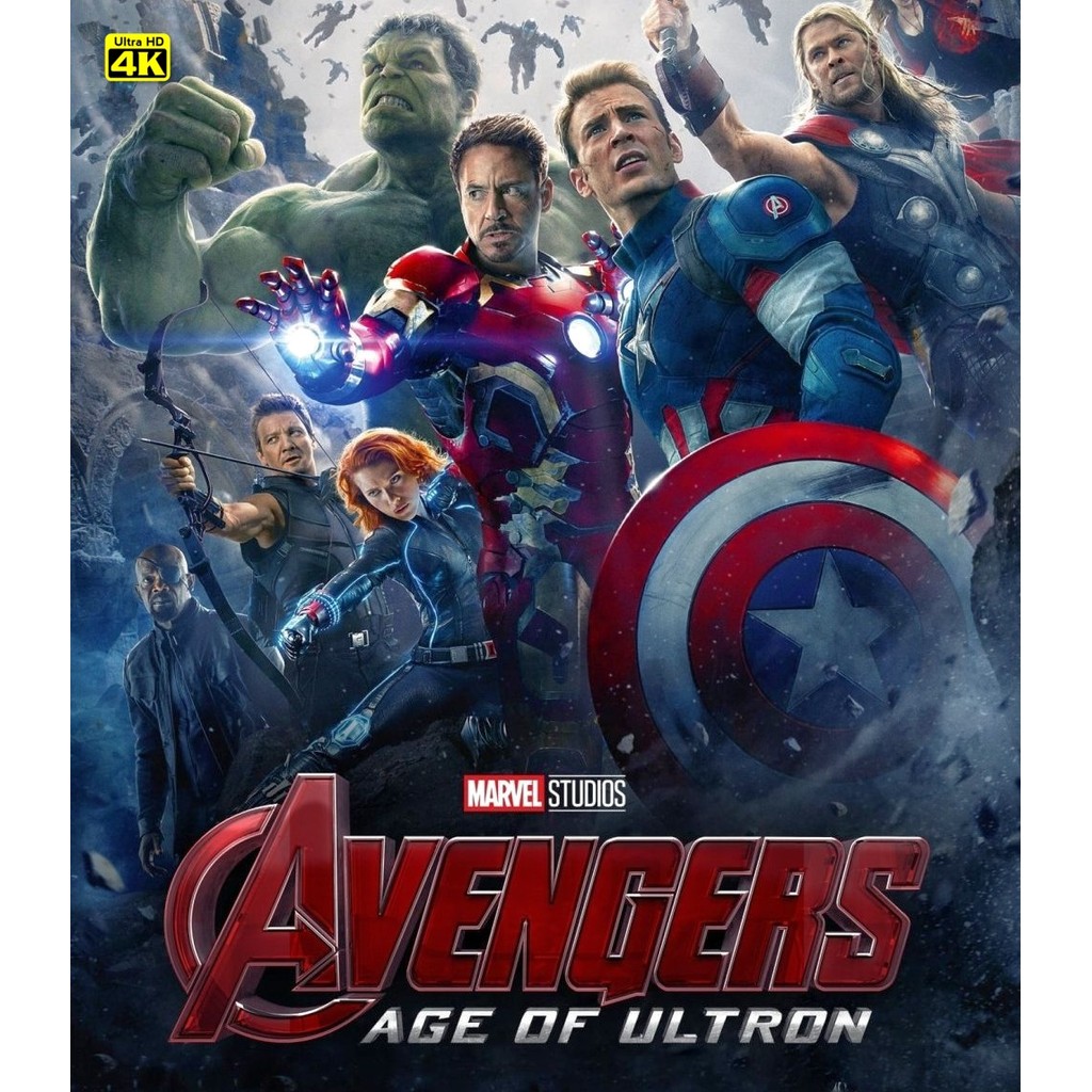 4K - Avengers: Age of Ultron (2015) 4K UHD ⭐7.3/10 Robert Downey Jr.