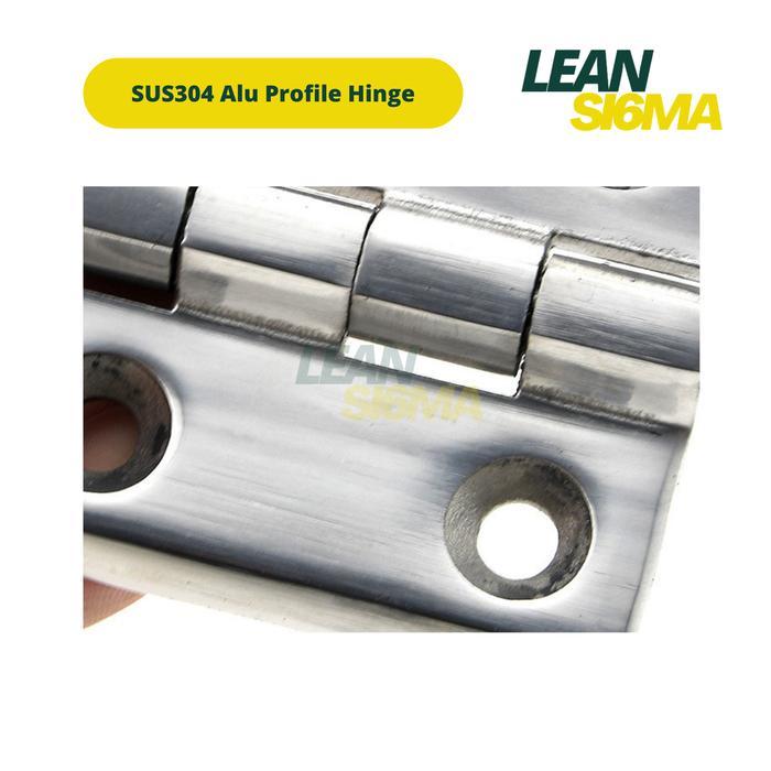 (ORIGINAL) HINGE ALUMINIUM PROFILE 2020 3030 4040 SERIES STAINLESS STEEL MATERIAL