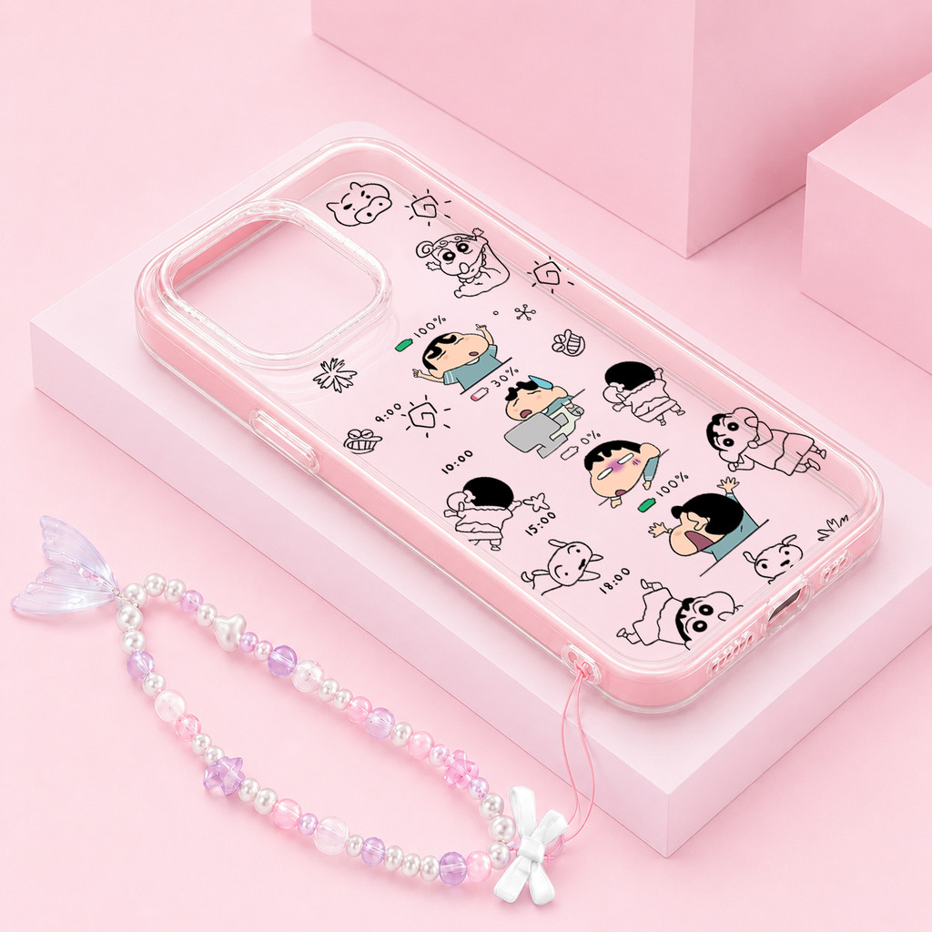 [เคส Su Lu] เคส Shin Chan Realme Note 80 70 C85 Pro C85 5G Note 60 60X C75X C75 Ck0624 Clear กันกระแ