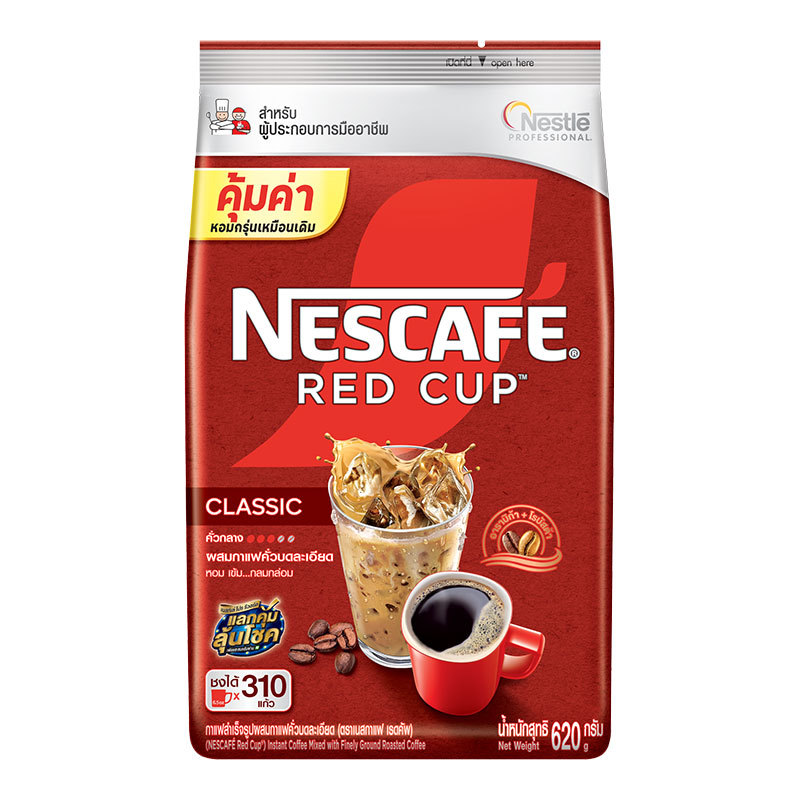 เนสกาแฟ เรดคัพ กาแฟสําเร็จรูปผสมกาแฟคั่วบดละเอียด 620 ก. 918496
