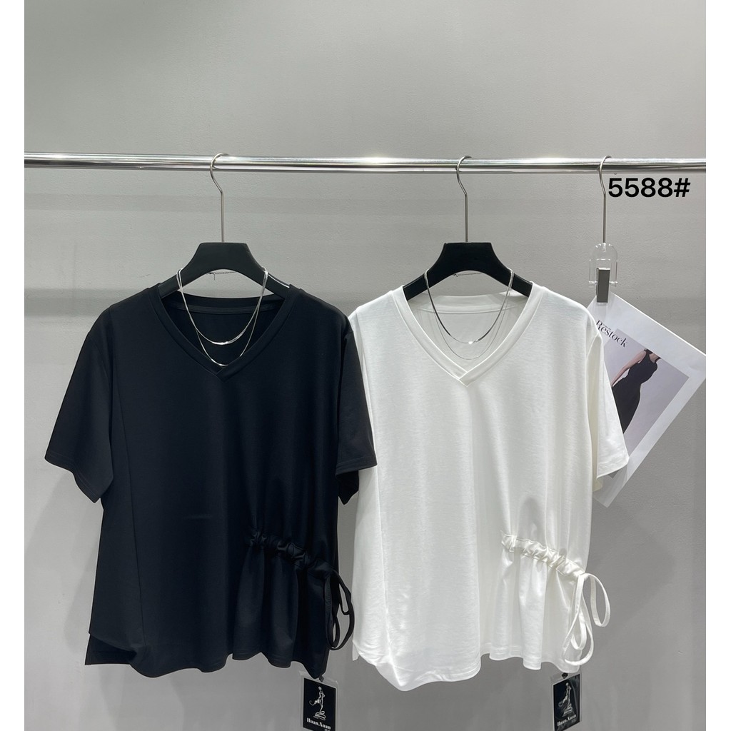 SEP03 5588 เสื้อยืดคอวี P61xL66cm
