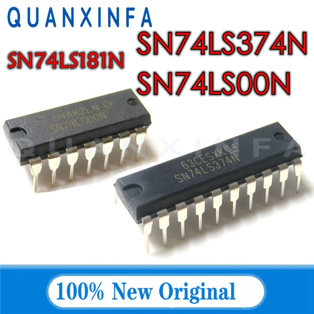 10PCS SN74LS374N SN74LS00N SN74LS181 DIP 74LS00 74LS374 74LS181 ใหม่