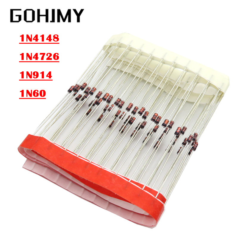 100PCS 1N4148 IN4148 1N4726 1N914 1N60 DB3 ไดโอด-วัตถุประสงค์ทั่วไปสวิทช์ไดโอดใหม่