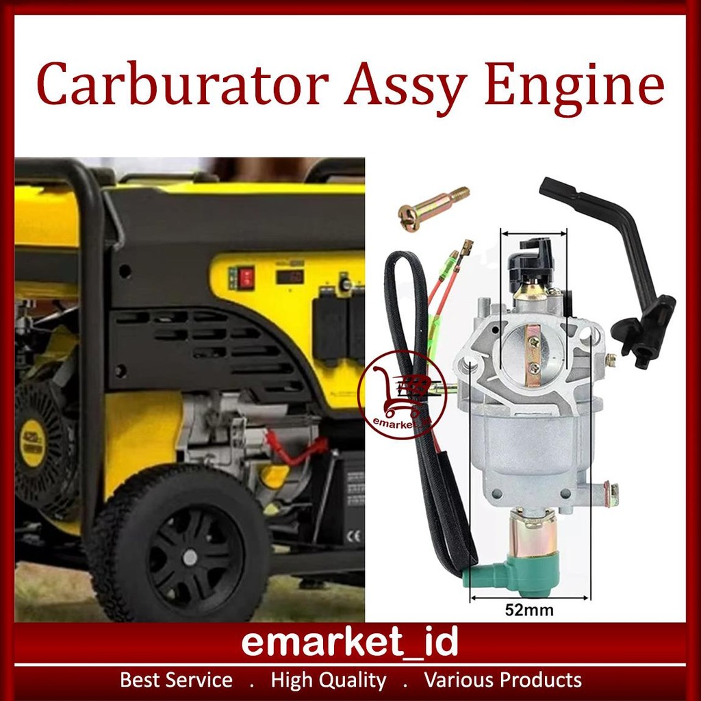 MESIN EM คาร์บูเรเตอร์ Assy เครื่องยนต์ 188F GX390 AJ55 / 1 หลอดคาร์บูเรเตอร์ / เครื่องยนต์เครื่องกํ