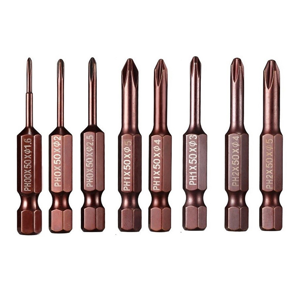 【ขายดี】50mm 1/4inch Hex Shank Screwdriver Bit Electric  Drill PH00 PH0 PH1 PH2