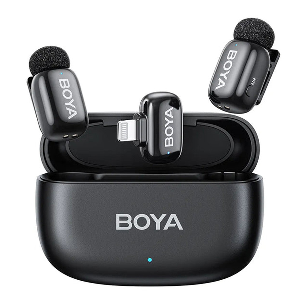 WIRELESS MICROPHONE (ไมโครโฟนไร้สาย) BOYA MINI 2 MIC + LIGHTNING RECEIVER - BLACK (MODEL 15) \\\