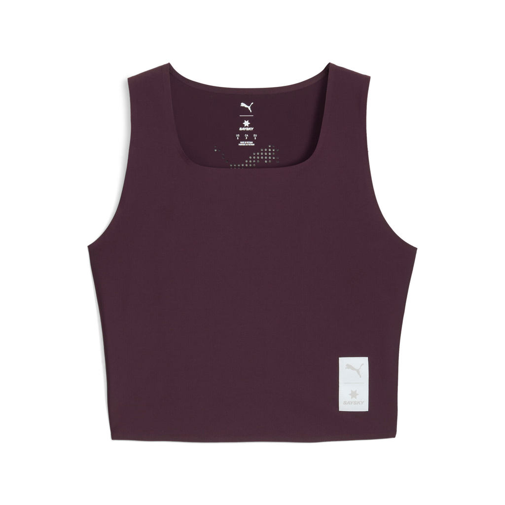 PUMA Running PUMA x SAYSKY เสื้อวิ่งทรงครอปสำหรับผู้หญิง สีม่วง - 52755988 — صورة 5