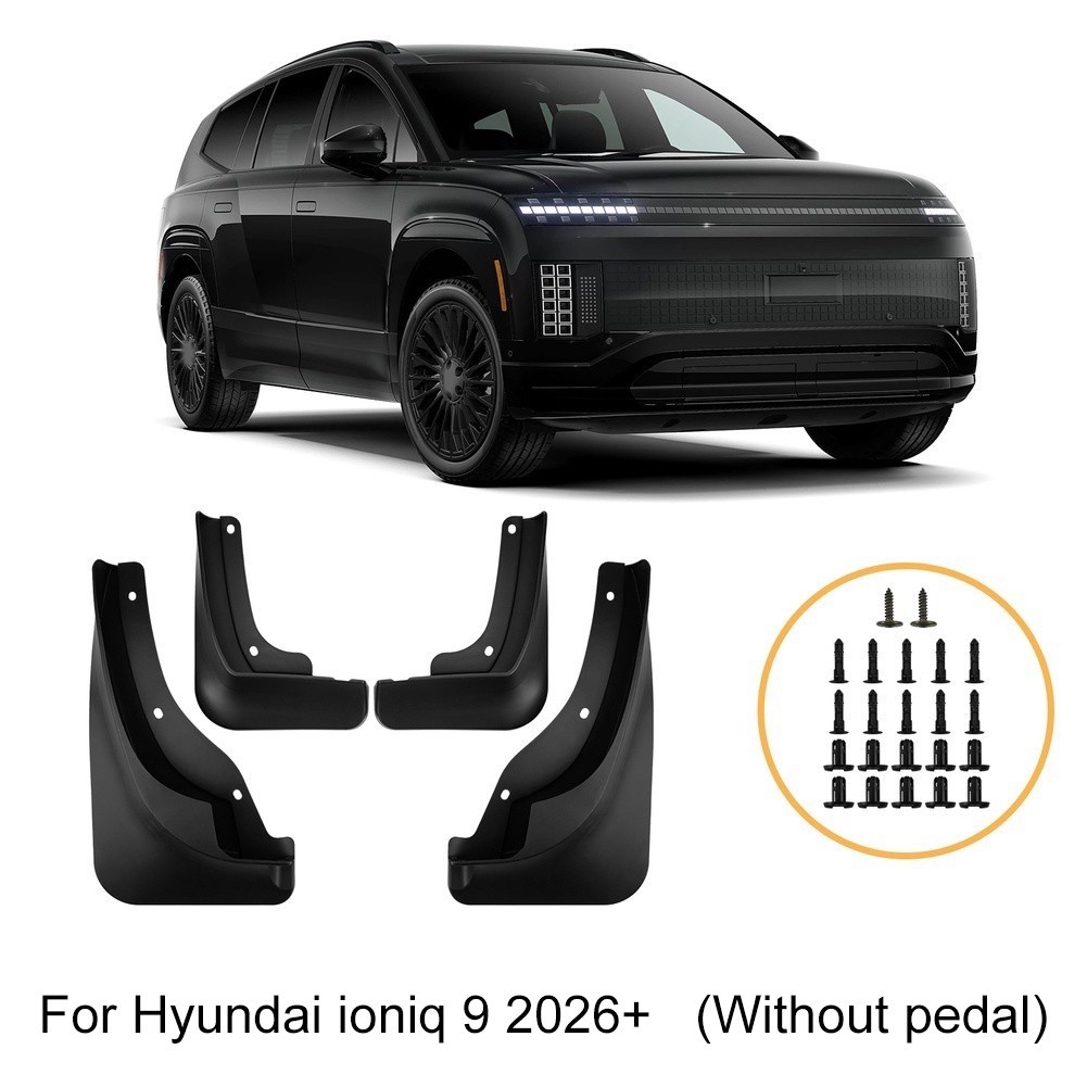[ใหม่]MudFlaps สําหรับ Hyundai IONIQ 9 2026+ Mudguards Mud Flaps Guards MudFlaps