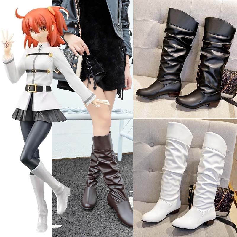 อะนิเมะ Fate Grand Order รองเท้าคอสเพลย์รองเท้าฮาโลวีน Gudako คอสเพลย์รองเท้าส้นสูงสําหรับผู้หญิง Fu