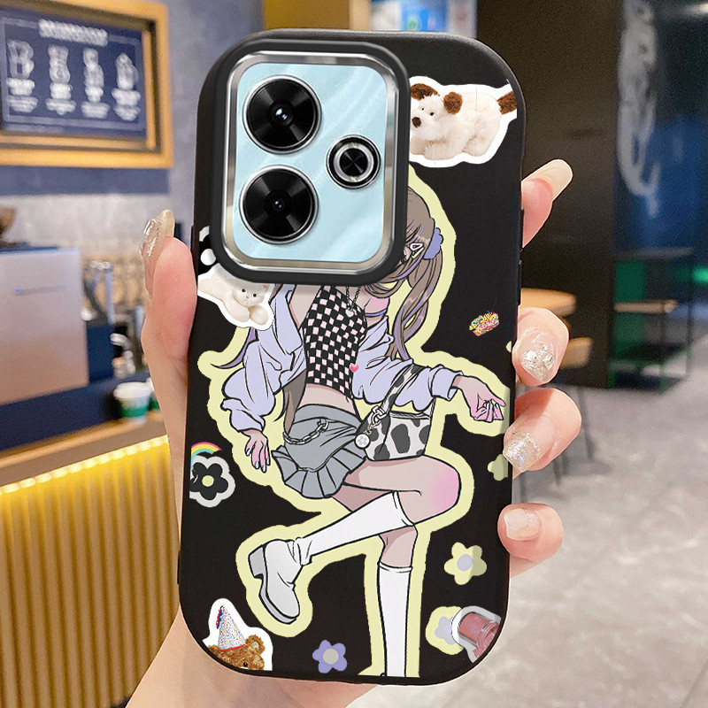 เคส ใช้ได้กับ Xiaomi Redmi 13 4G 13 5G 13C POCO C65 เคสสาวการ์ตูน