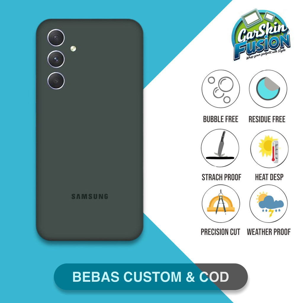 Garskin Skin Samsung A54 5G signature color Anti-Scratch Protector Case | By Fusion Code - oFr