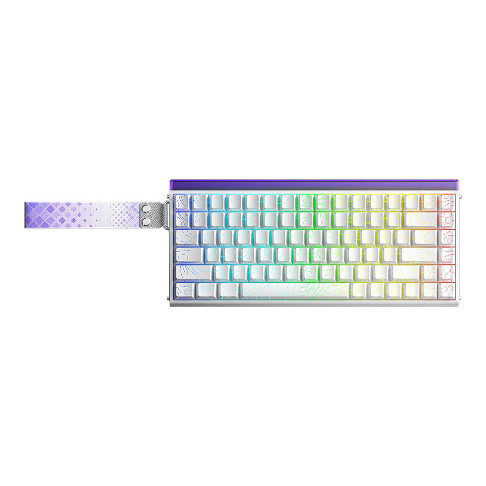 KEYBOARD (คีย์บอร์ด) AULA HERO84HE PLUTO MAGNETIC SWITCH RGB - WHITE +++