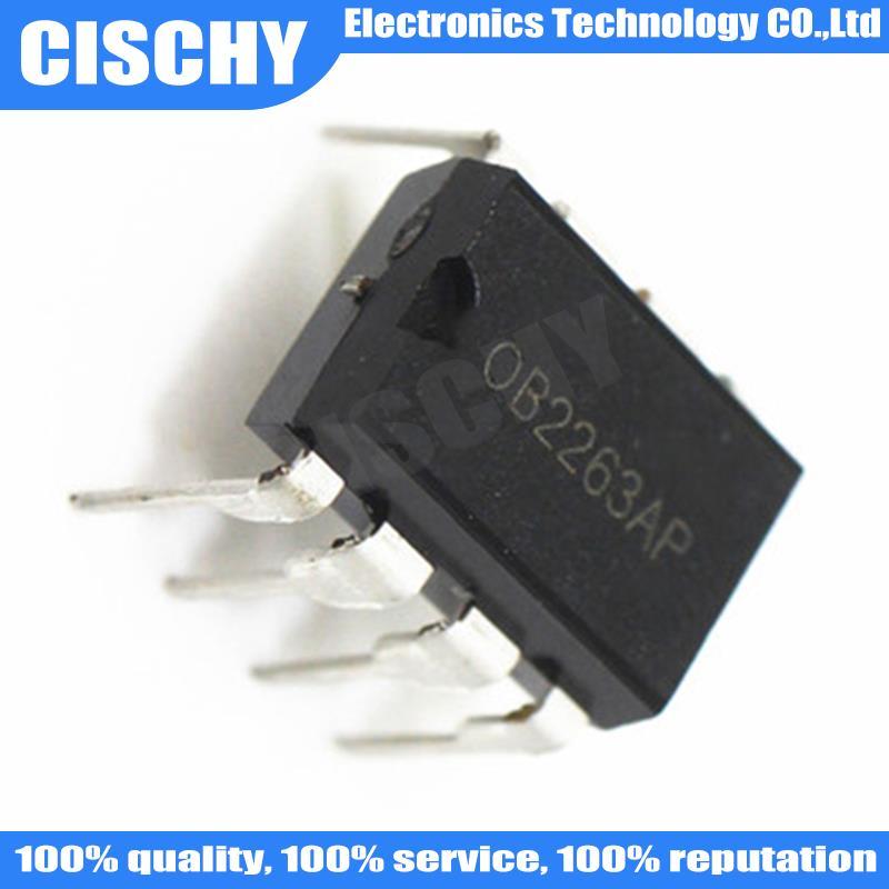 10 ชิ้น/ล็อต OB2263 OB2263AP 2263AP DIP-8 ชิปจัดการพลังงานในสต็อก