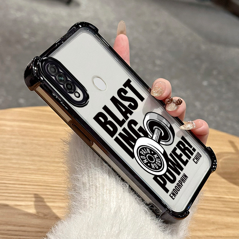 HP เคสโทรศัพท์สําหรับ OPPO A31 2020 A8 กรณี Motif Gym กีฬาซิลิโคนเรียบนิกเกิล Air กระเป๋า Cusing Dro