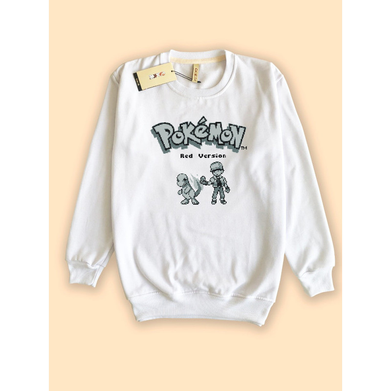 สเวตเตอร์ สเวตเตอร์ UT Pokemon Pixel Art Pokemon Red Version Cover Charmander