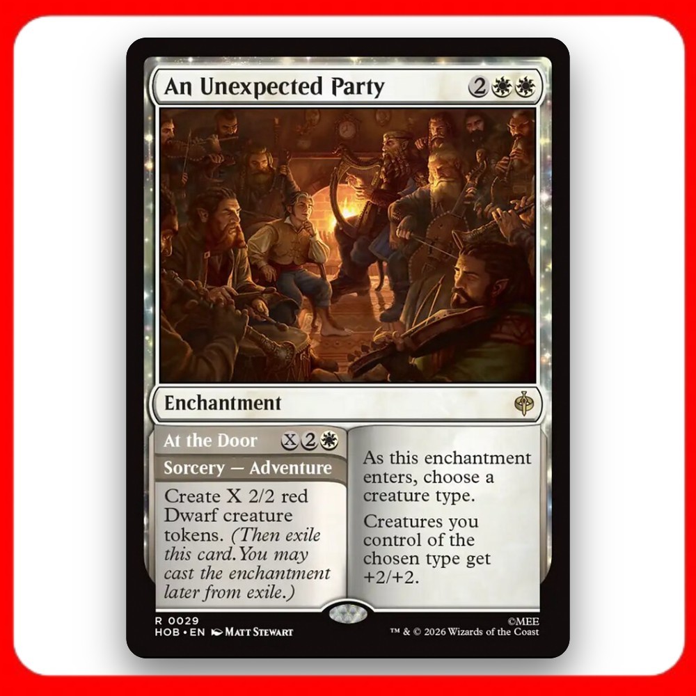 [MTG] An Unexpected Party // At the Door (#29) [HOB] [WHITE] [RARE] | Magic the Gathering