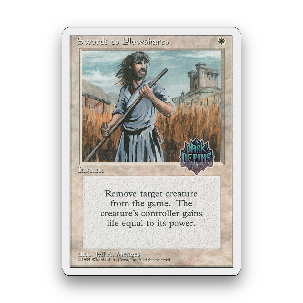 [MTG] Swords to Plowshares (#52) [4ED] [WHITE] [UNCOM] | Magic the Gathering