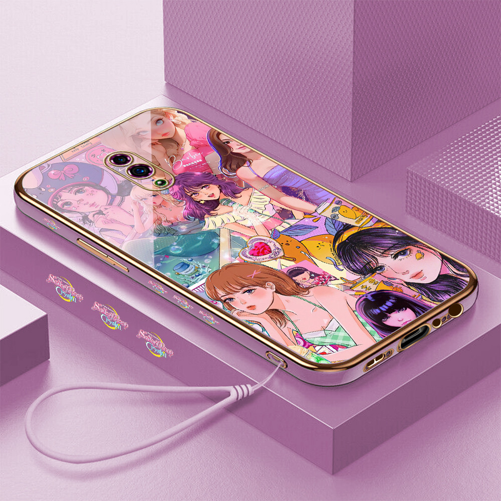 LOKAL [จัดส่งในพื้นที่] OPPO Reno 3 4 4f 5 5k 6 7 7z 8 8T 8Z 4G 11F 13FS 5G Casing HP Icture Girl Mo