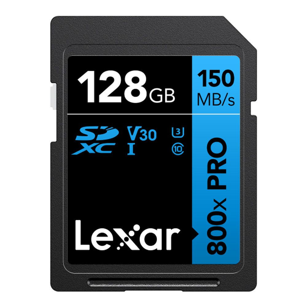 128 GB SD CARD (เอสดีการ์ด) LEXAR HIGH-PERFORMANCE 800X PRO (LSD0800P128G) ||