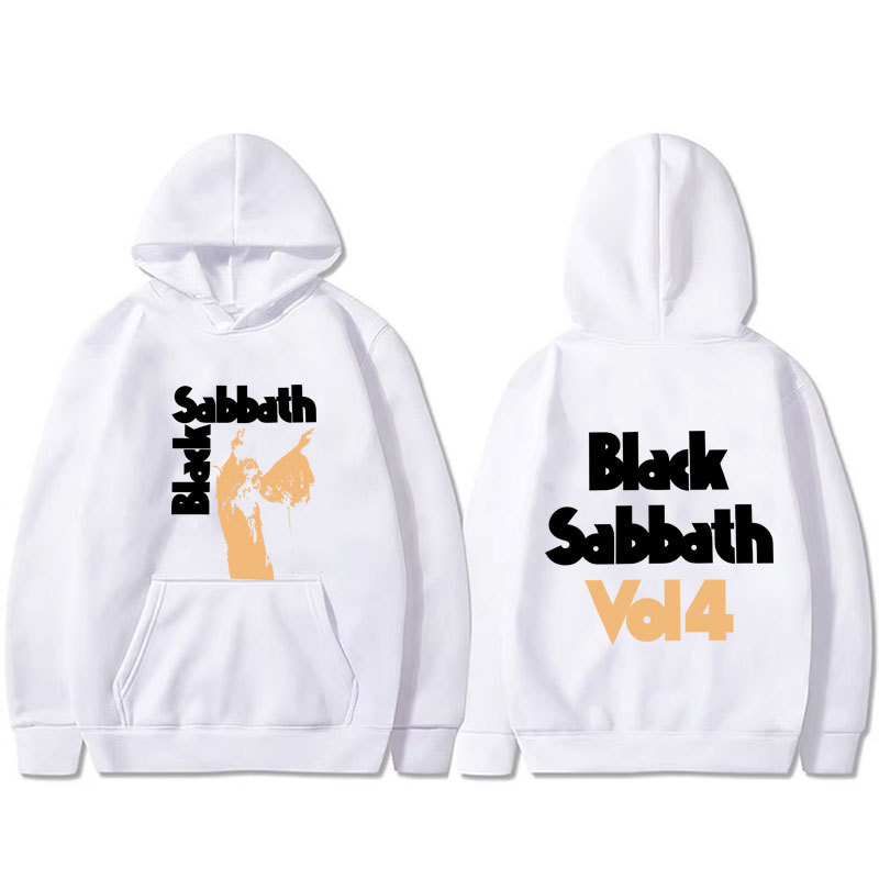 Black Sabbath Ozzy Osbourne Vol 4 อัลบั้ม Hoodie Heavy Metal Rock Band Streetwear Vintage Pullover