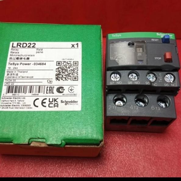 โอเวอร์โหลดความร้อน lrd22 lrd 22 16-24a Schneider เดิม