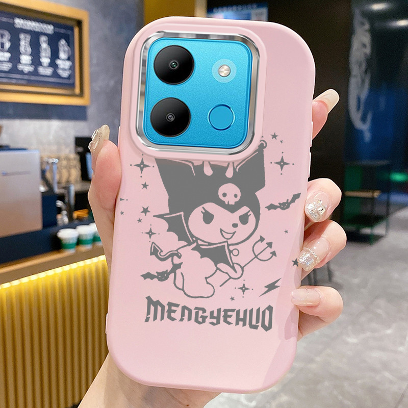 เคสสำหรับ Infinix Smart 7 Smart 7 HD เคสโทรศัพท์กระต่ายแมวกันกระแทกกลมและอ้วน