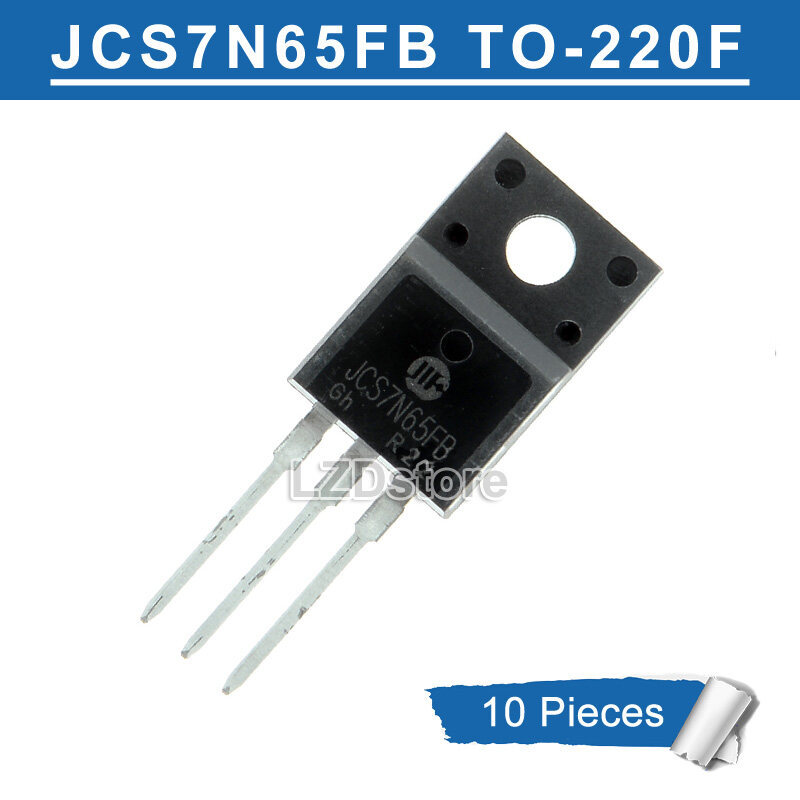10pcs JCS7N65FB TO220F JCS7N65 7N65 TO-220F N-channel 7A/650V MOSFET ทรานซิสเตอร์ใหม่เดิม
