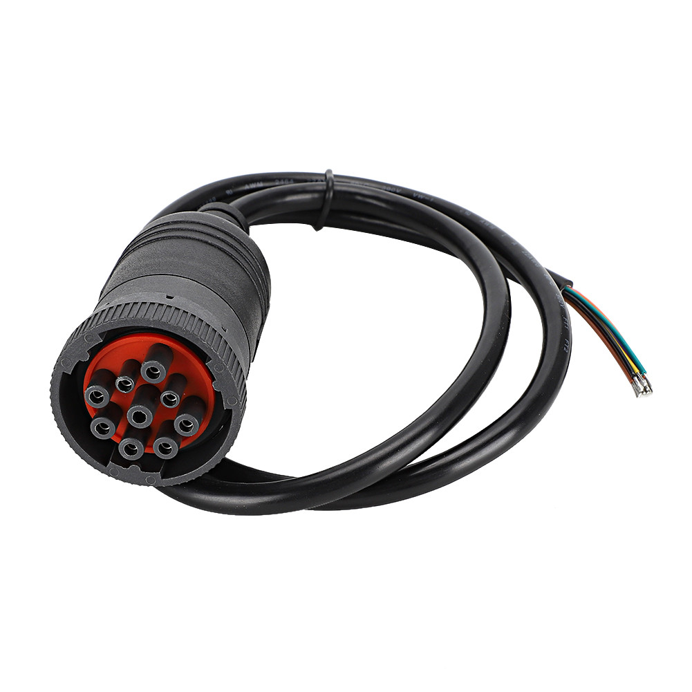 Kawath J1939‐9Pin ขั้วต่ออะแดปเตอร์สายเคเบิลวินิจฉัยสําหรับอุปกรณ์เสริมรถบรรทุกสากล Cummins