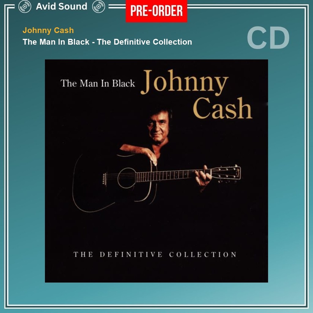 Pre-Order CD แผ่นซีดี Johnny Cash The Man In Black - The Definitive Collection ใหม่ ซีล Johnny Cash 