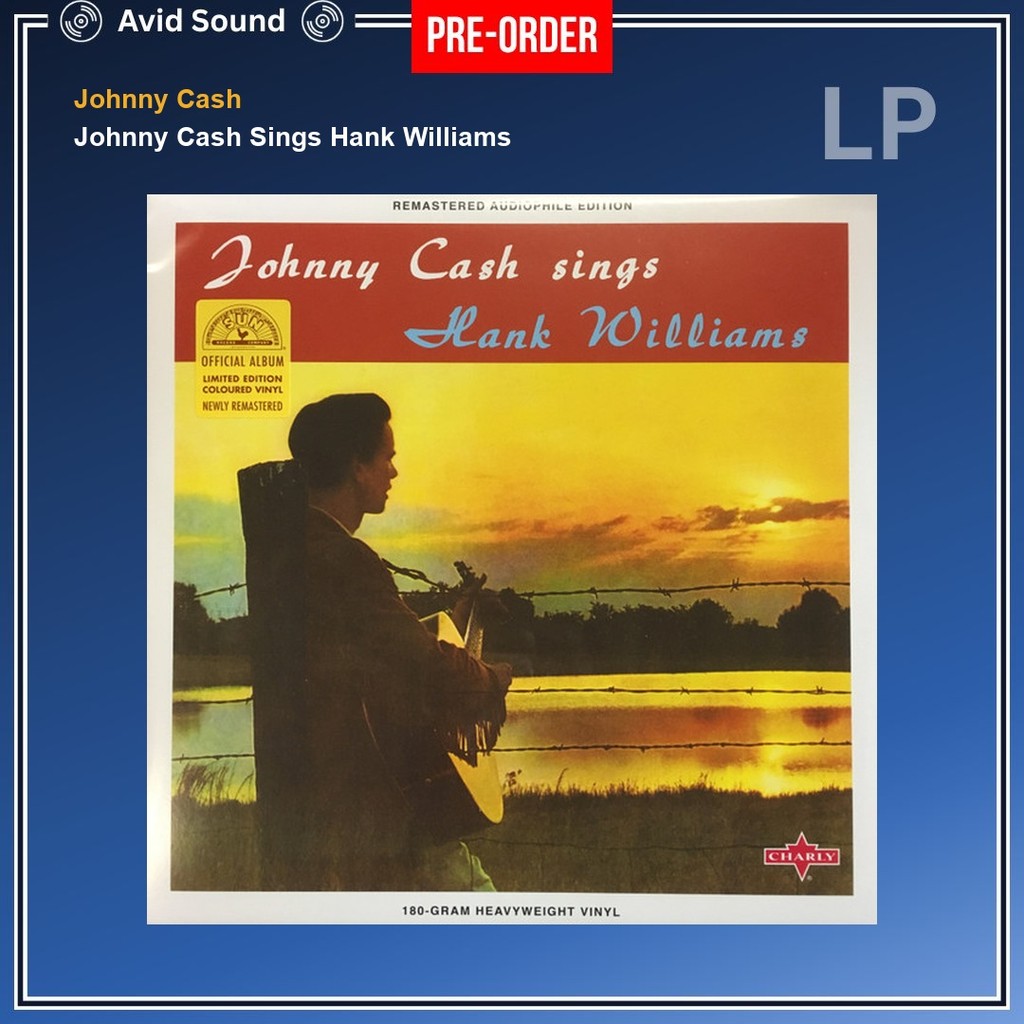 Pre-Order แผ่นเสียง Johnny Cash Johnny Cash Sings Hank Williams ใหม่ ซีล Johnny Cash Vinyl LP