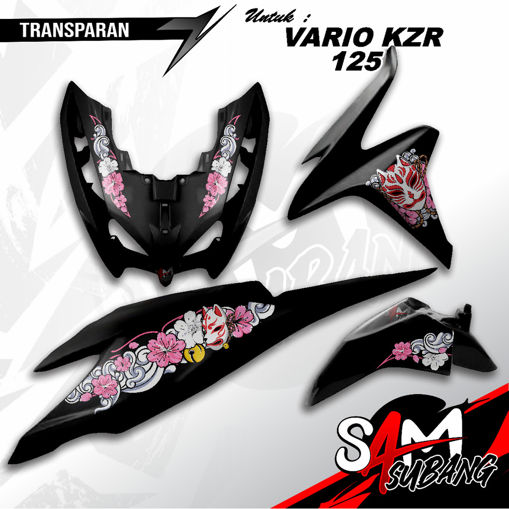 Striping Vario KZR Kitsune Mask โปร่งใส UV