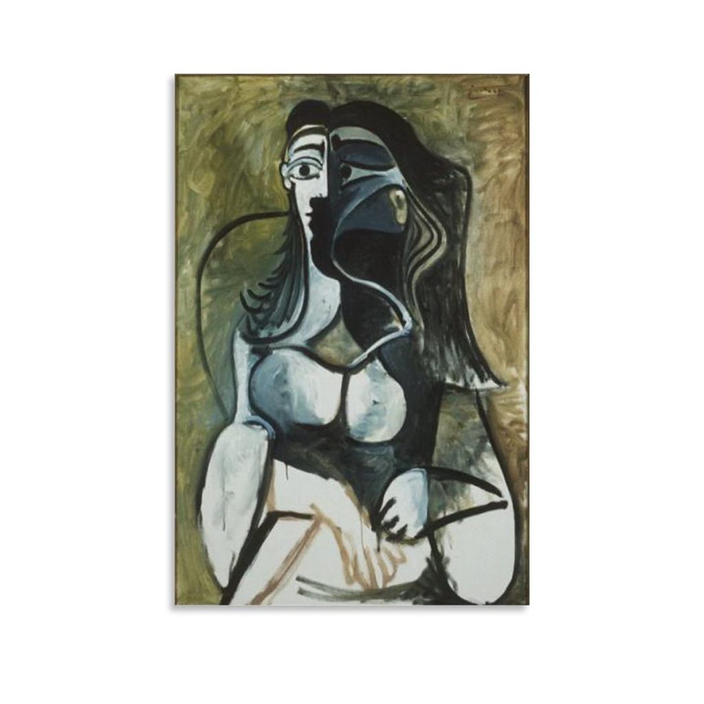 ผู้หญิงในอาร์มแชร์โดย Pablo Picasso งานศิลปะโปสเตอร์ Cool Artworks ภาพวาด Wall Art ผ้าใบพิมพ์แขวนภาพ