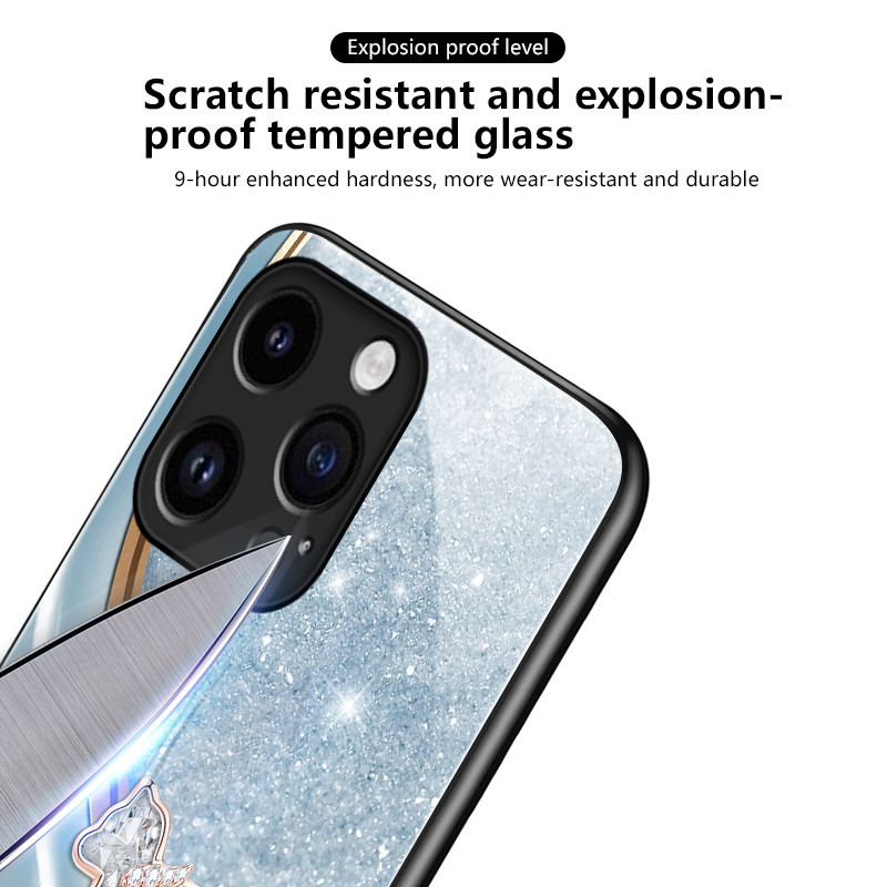 เคสสำหรับ VIVO Y17s Y36i 5G Y28 5G G2 5G เคสโทรศัพท์ม้าเล็กเปลือกแก้วกันกระแทก - รูปที่ 5