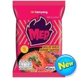 💥 ซัมยังเม็บกริลการ์ลิคชริมพ์รามยอน 80กรัม 🔔 Samyang Mep Grilled Garlic Shrimp Ramyeon 80g.