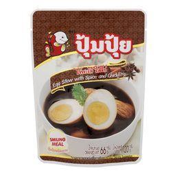 💥 ปุ้มปุ้ยไข่พะโล้ใส่ไก่ 120กรัม 🔔 Pumpui Egg Stew with Spice and Chicken 120g.