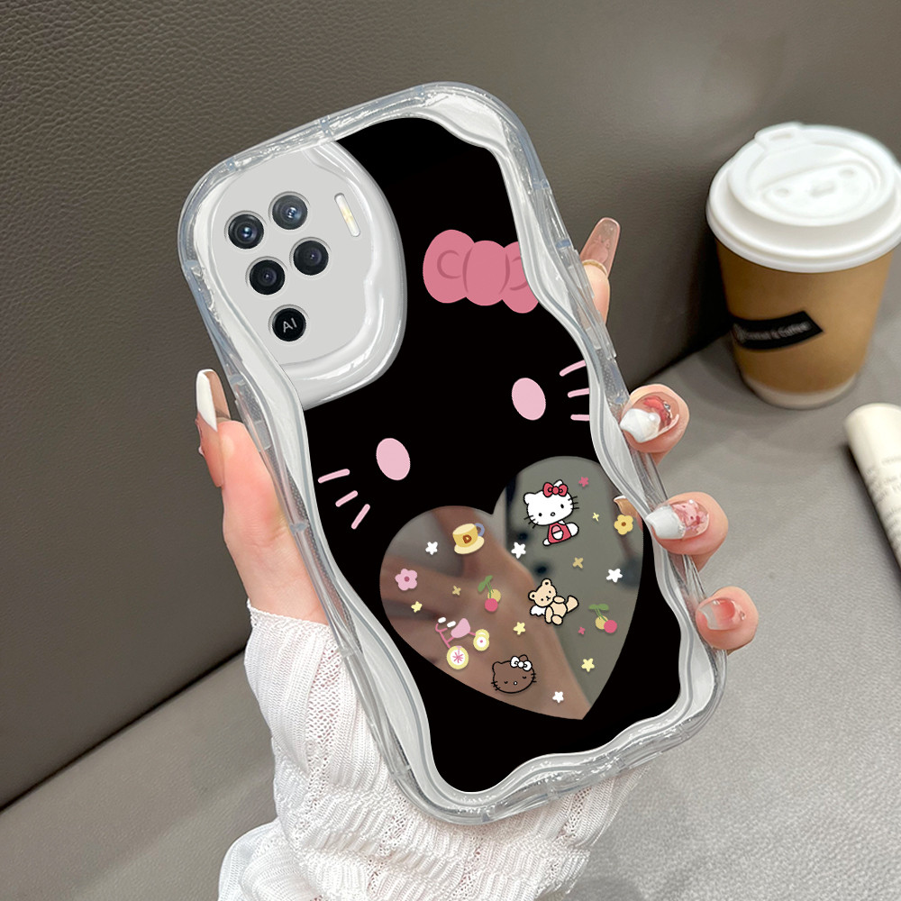 OPPO Reno 5F A94 สําหรับกระจกครีมปลอกนุ่มน่ารัก Softcase การ์ตูน Hp Full Butterfly ปลอก 5521 JZ