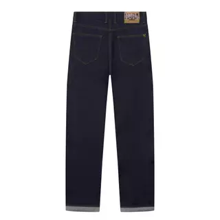 Hara HMR1-8801 Premium Limited 2026 ยีนส์ผ้าริม มิดไนท์ กระบอกใหญ่ 18 Oz Selvedges Regular fit jeans ปลายขา 8.5 นิ้ว