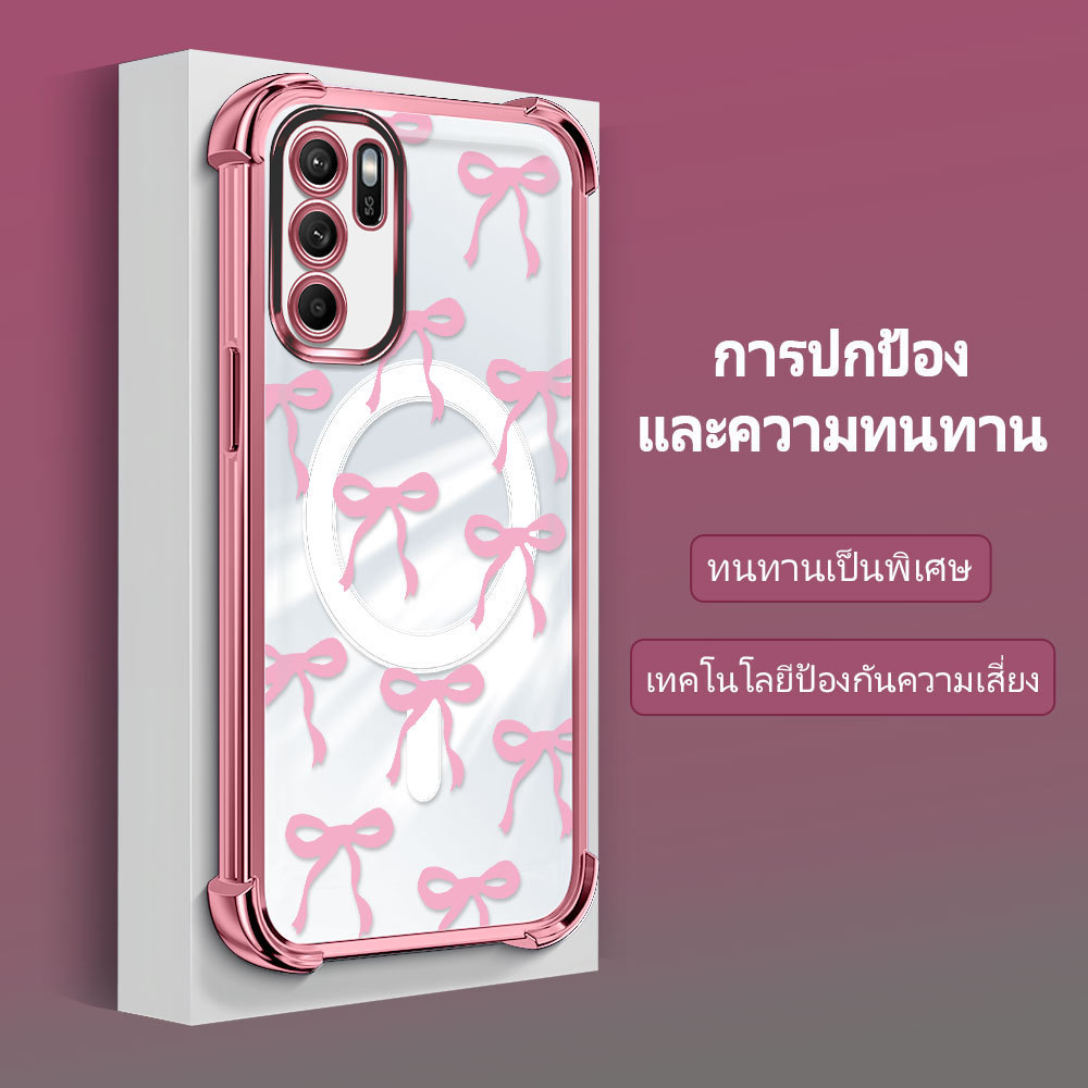 เคส กันมุม สำหรับ For OPPO Reno 6Z 5G เคสโทรศัพท์ เคสออปโป้ เคสนิ่ม Anti Drop โปร่งใส TPU Silicone Soft Shell FS2272