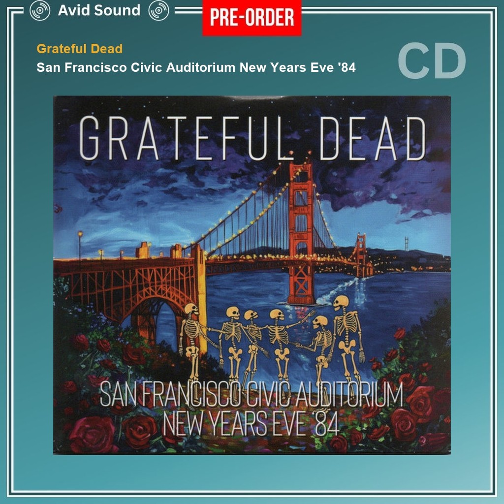 Pre-Order CD แผ่นซีดี Grateful Dead San Francisco Civic Auditorium New Years Eve '84 ใหม่ ซีล Gratef