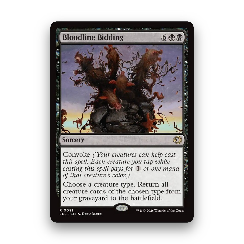 [MTG] Bloodline Bidding (#91) [ECL] [BLACK] [RARE] | Magic the Gathering