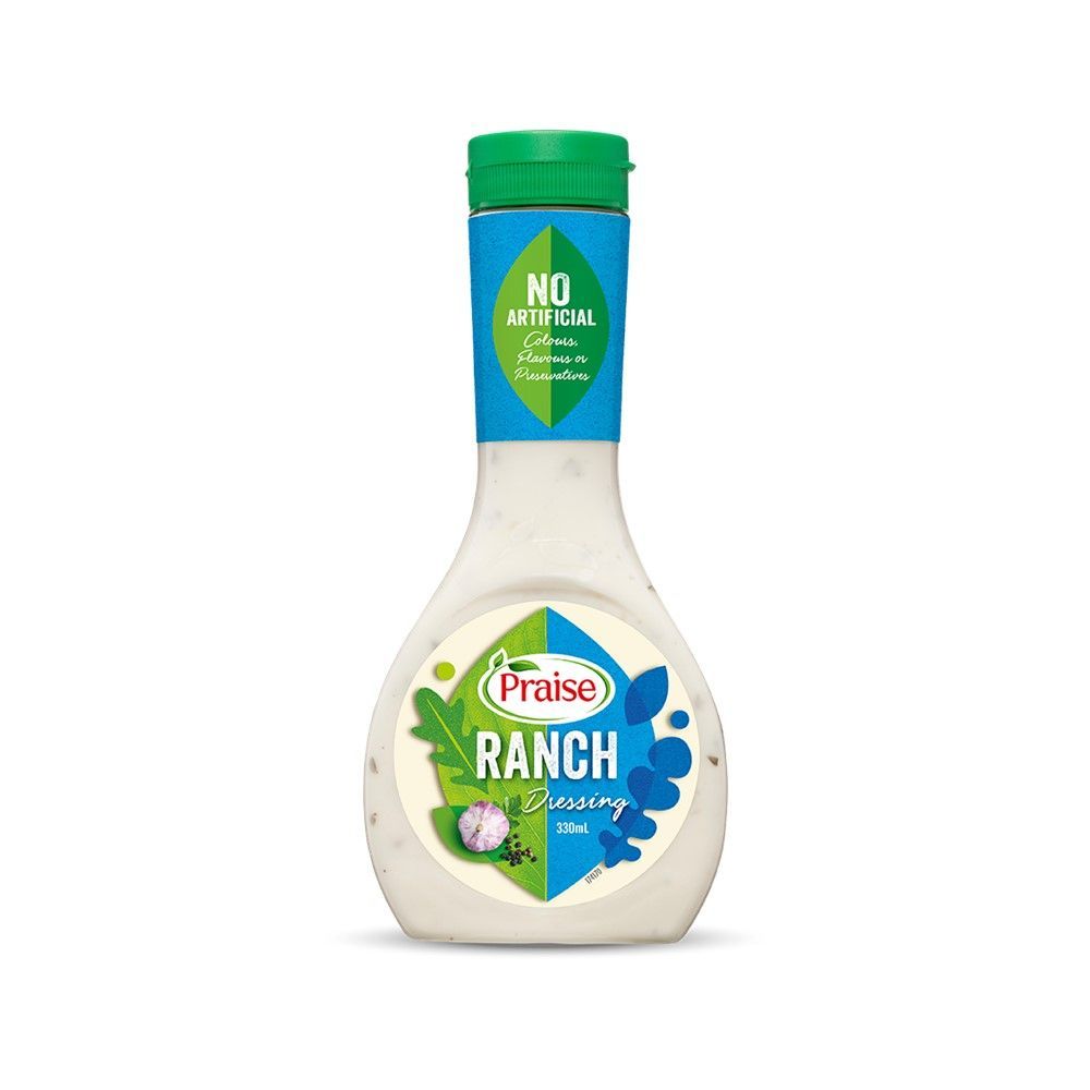 💥 เพรส แรนซ์ เดรสซิ่ง330มล 🎐 PRAISE RANCH DRESSING 330ML ✅ มายองเนสและมัสตาร์ด  🎨 MAYONAISE AND MUST